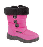 View Item Girls 'Ice' Winter Snow Boots (Hot Pink/Black)